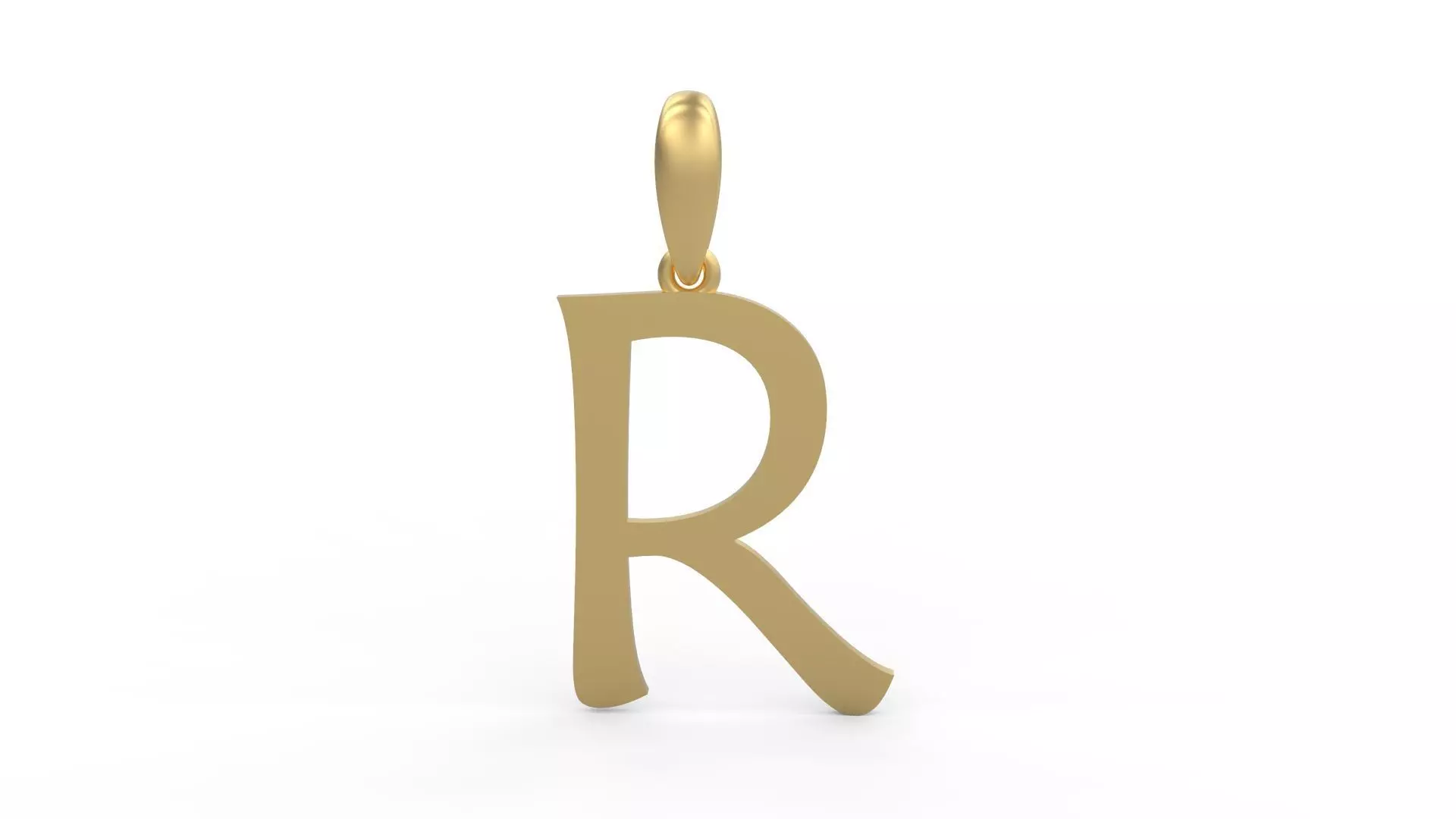 Initial Letters Pendant Maiandra R 3D print model_0