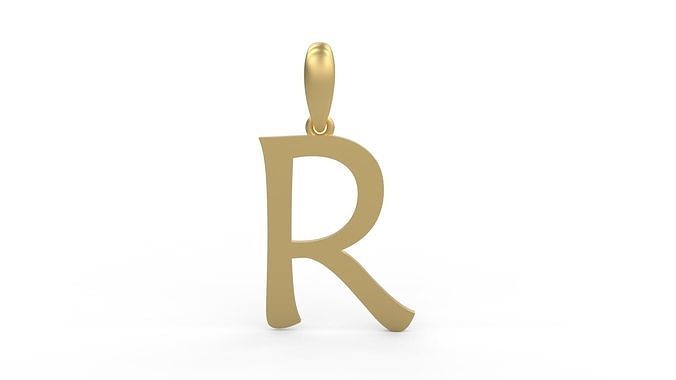 Initial Letters Pendant Maiandra R 3D print model