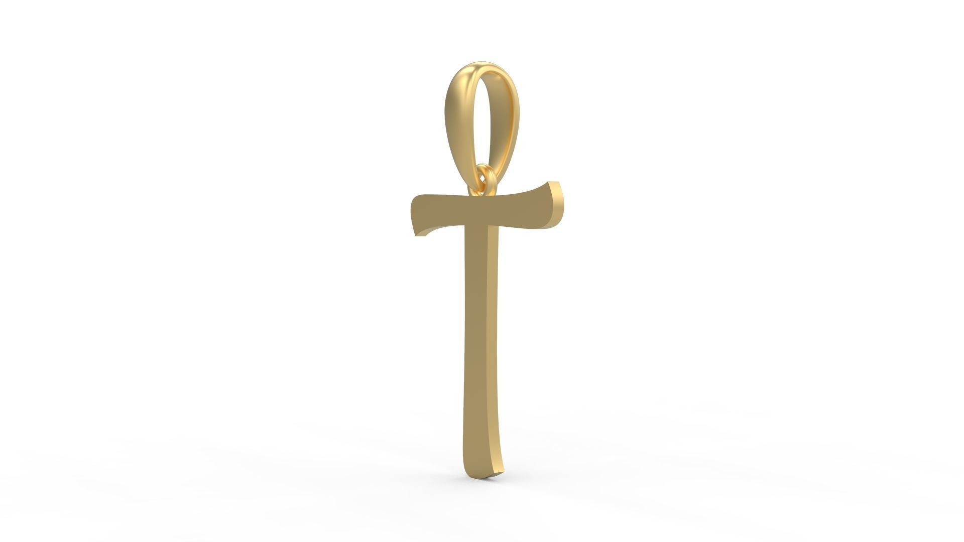 Initial Letters Pendant Maiandra T 3D print model_1