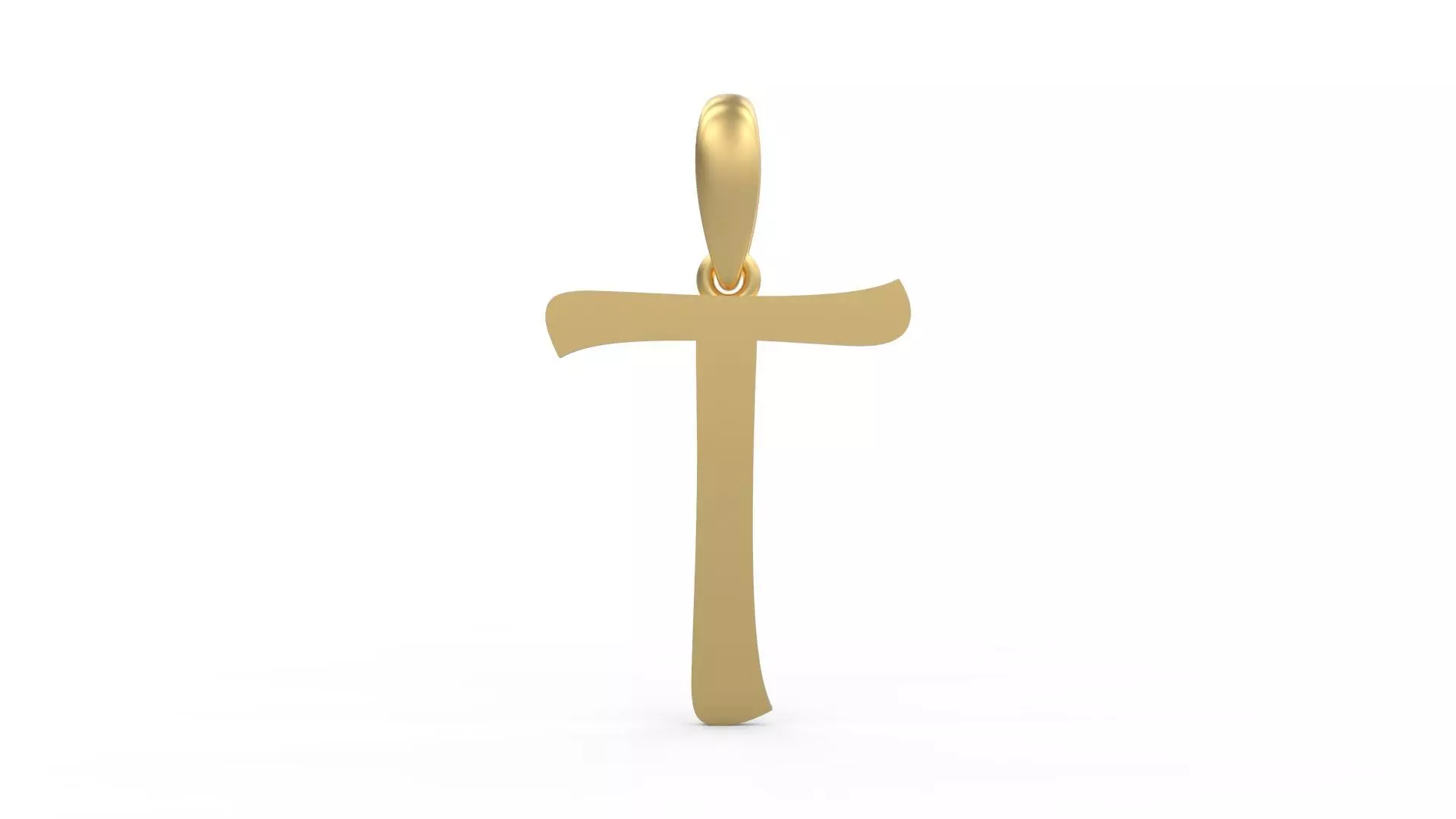 Initial Letters Pendant Maiandra T 3D print model_0