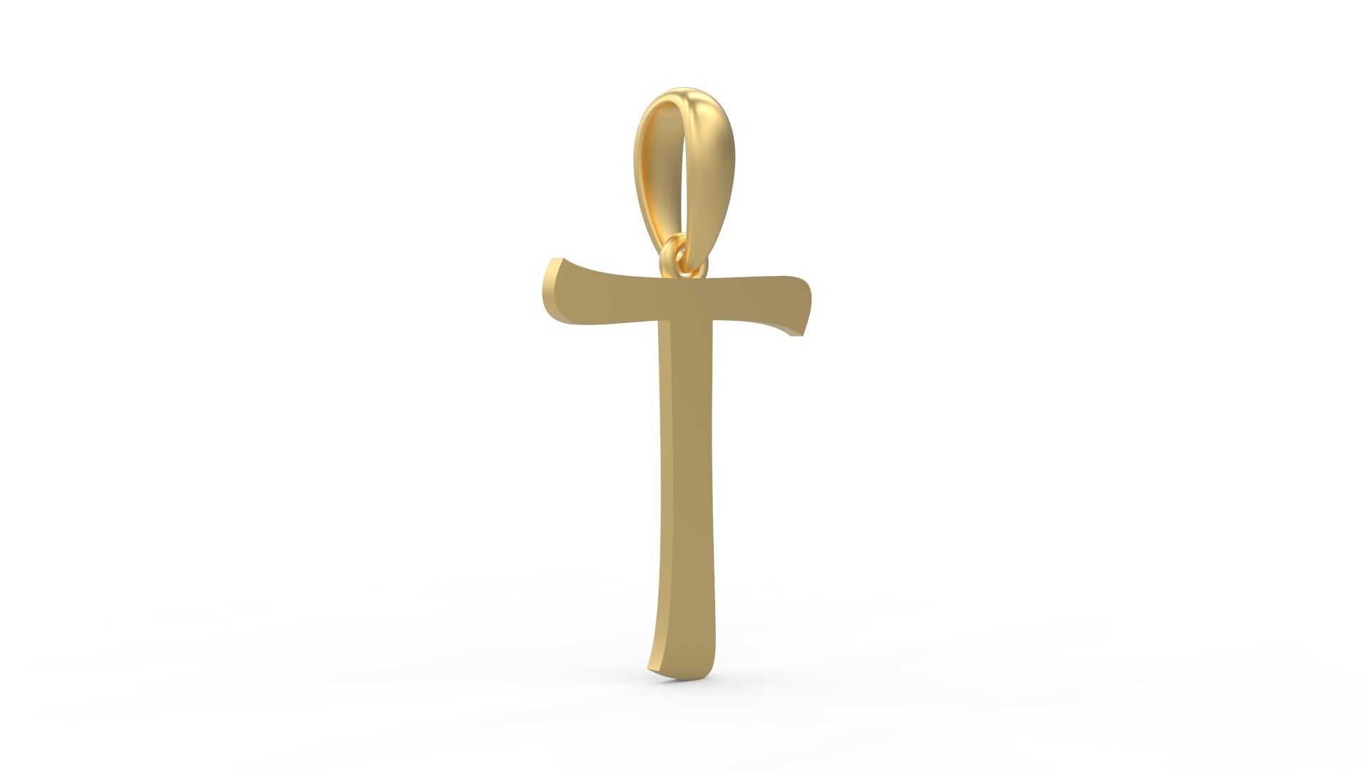 Initial Letters Pendant Maiandra T 3D print model_3