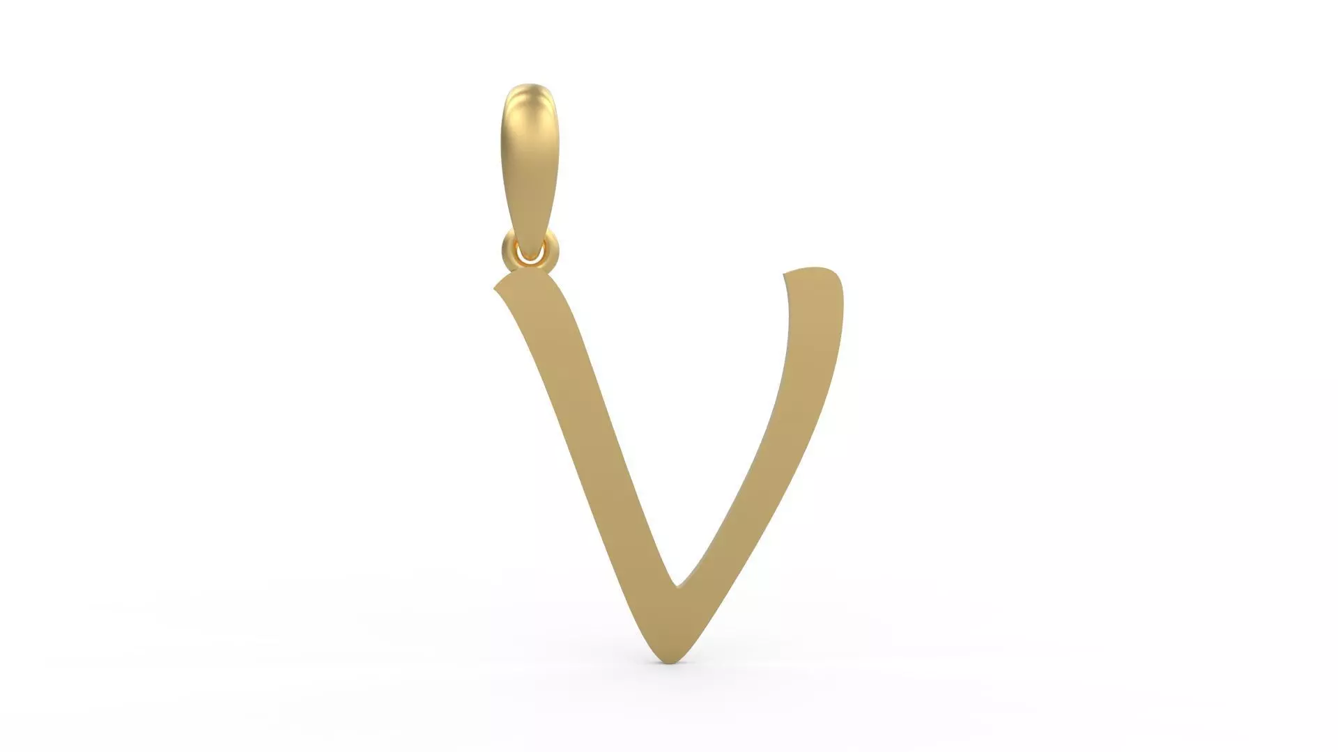 Initial Letters Pendant Maiandra V 3D print model_0
