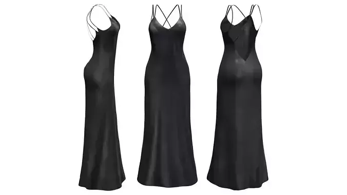 Spaghetti Cross Straps Dress