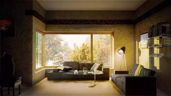 Interior Design of a Room 4K  3D print model