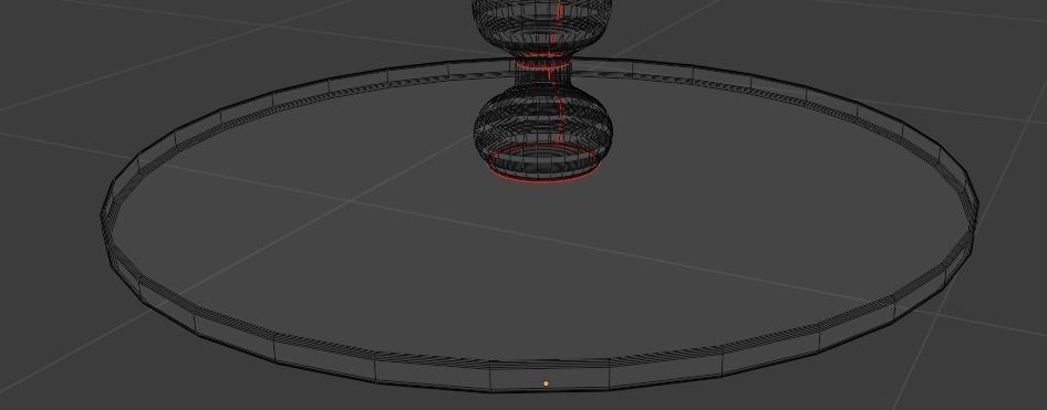 Table with a cup Free low-poly 3D model_6