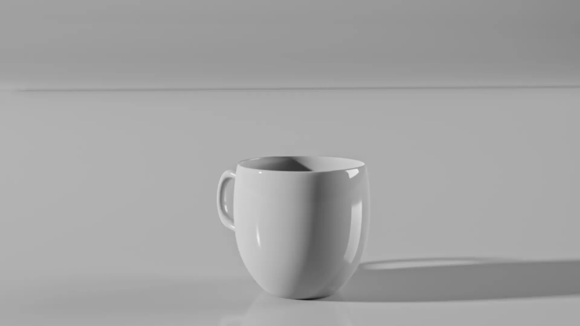 Table with a cup Free low-poly 3D model_0