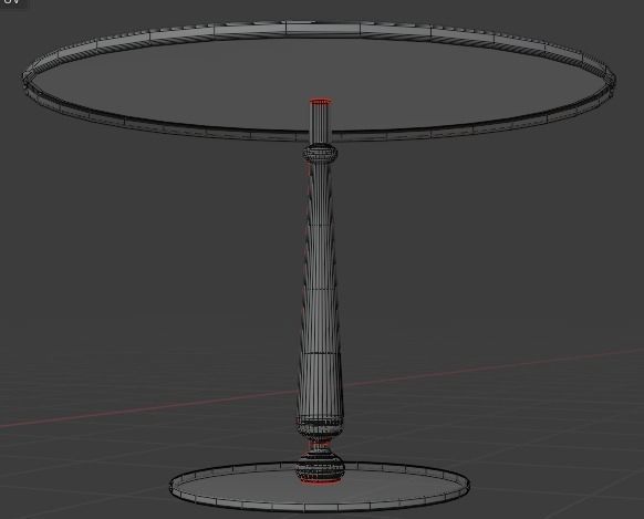 Table with a cup Free low-poly 3D model_5