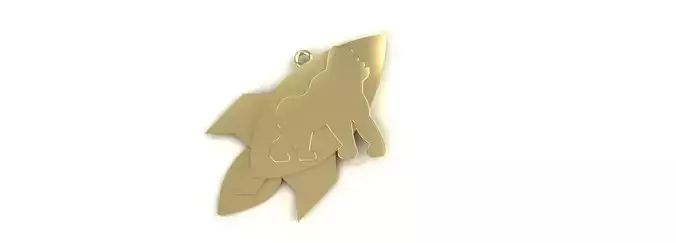 Ape Rocketship Pendant Gold Silver Platinum Jewelry