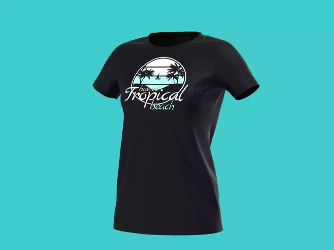 tropical  beach t-shirt