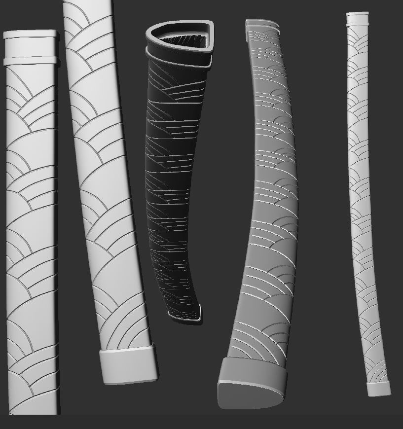 Rengoku Katana 3D print model_2