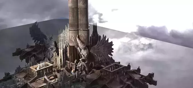 Angelic halls statue city 1