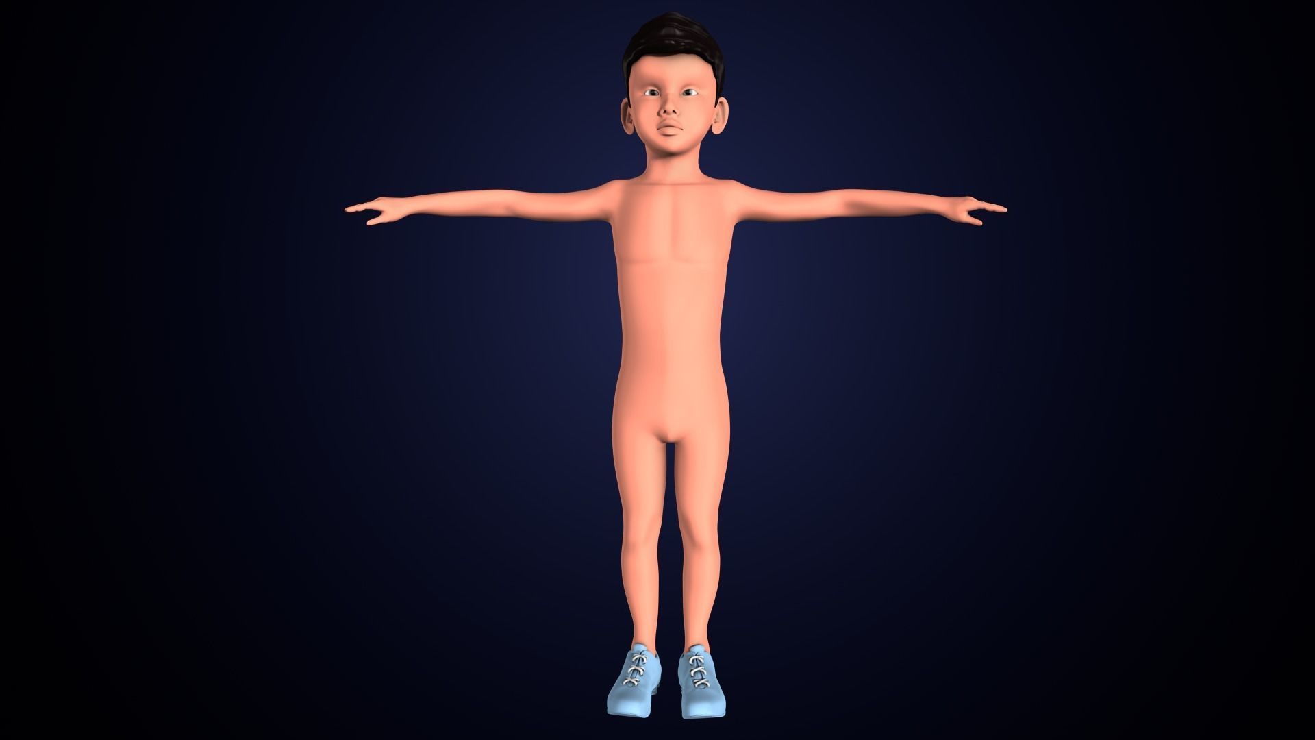 3d cartoon boy character 3D model_8