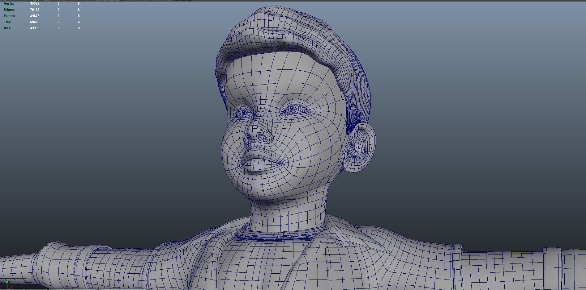 3d cartoon boy character 3D model_11