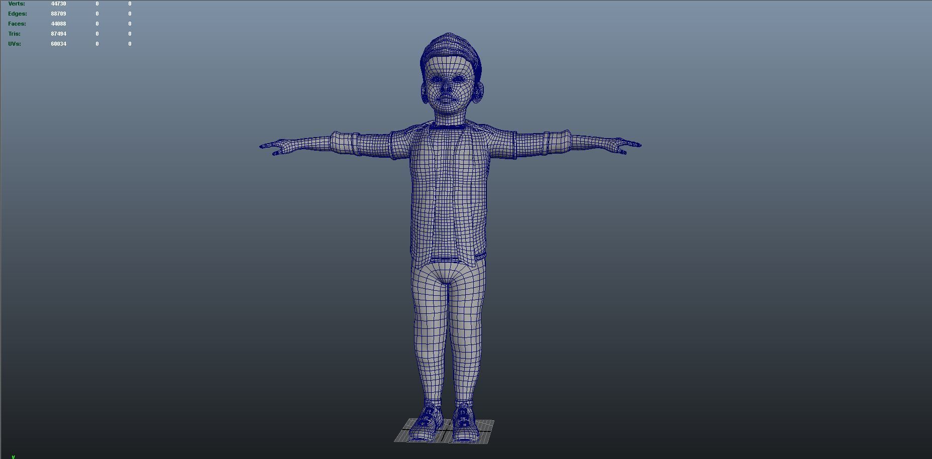 3d cartoon boy character 3D model_9