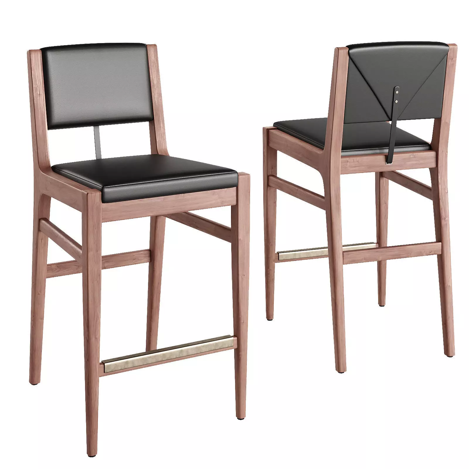 Hugo Counter Stool William grey 3D model_0