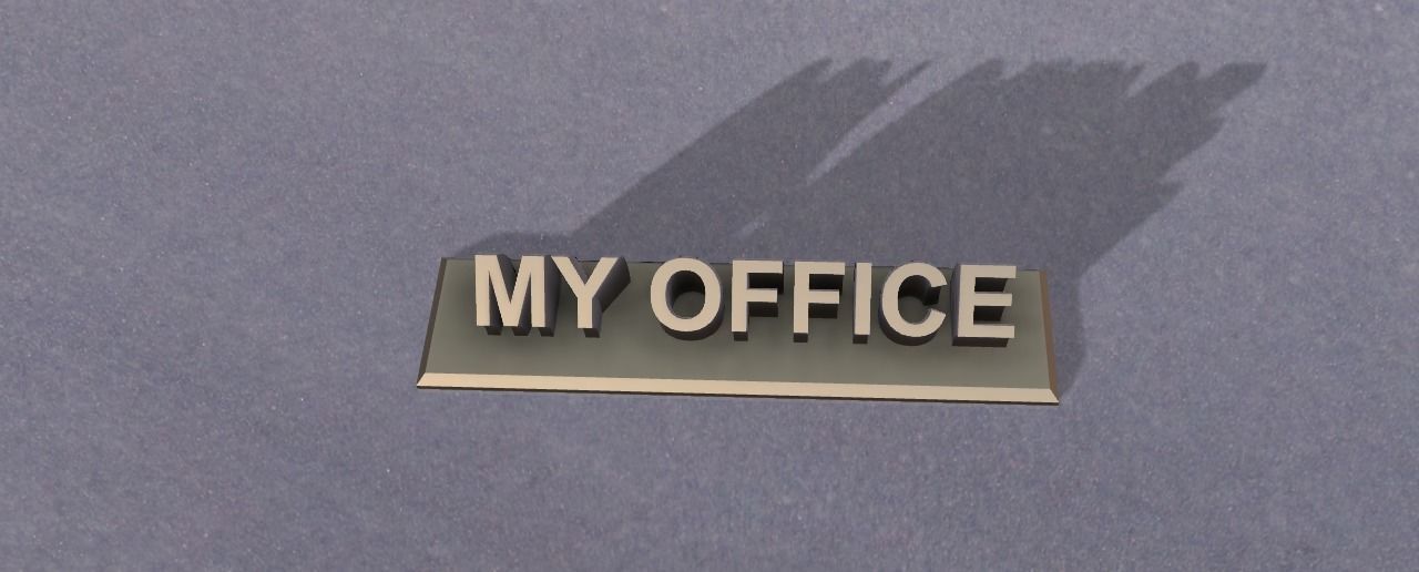 3d print custom sweeping nameplate 3D print model_2