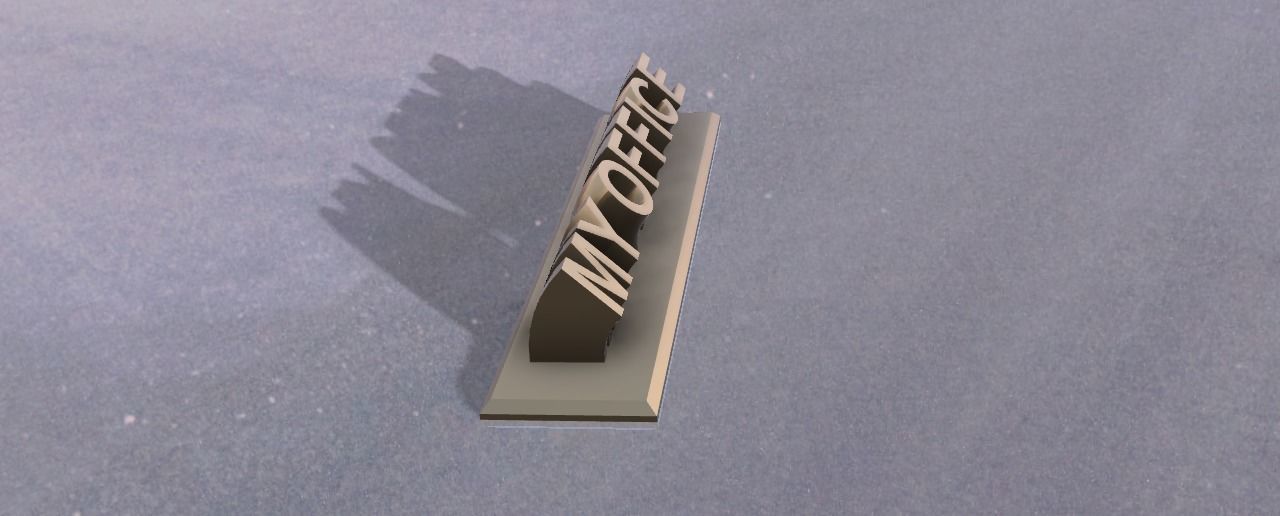 3d print custom sweeping nameplate 3D print model_5