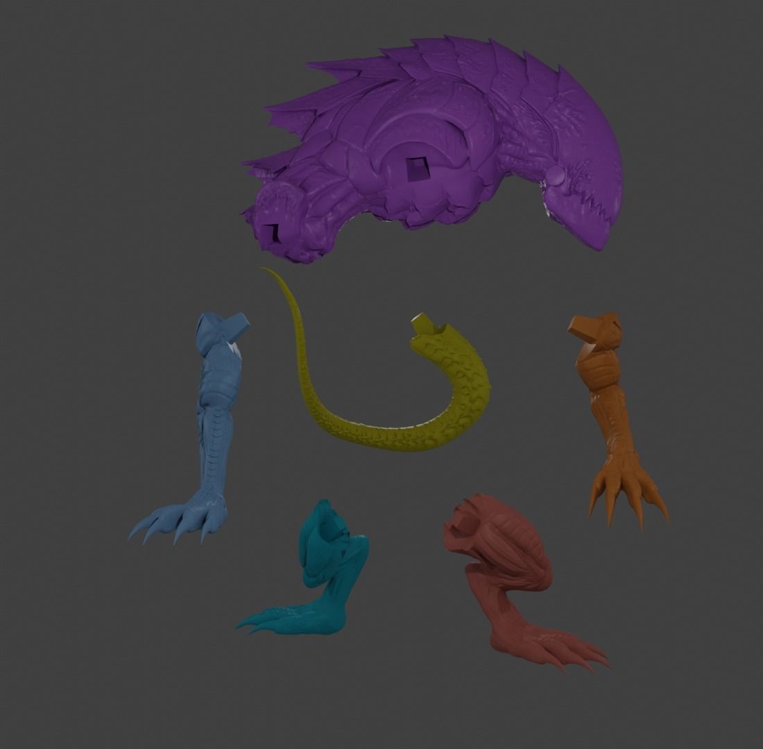 Steel predator  3D print model_1