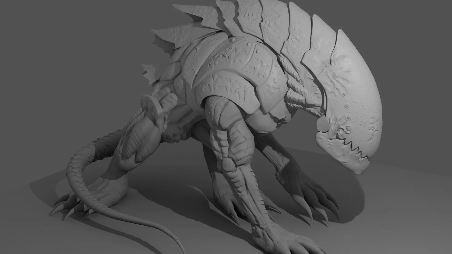 Steel predator  3D print model_0