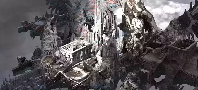 Winter Sci fi Angelic gods Kit bash