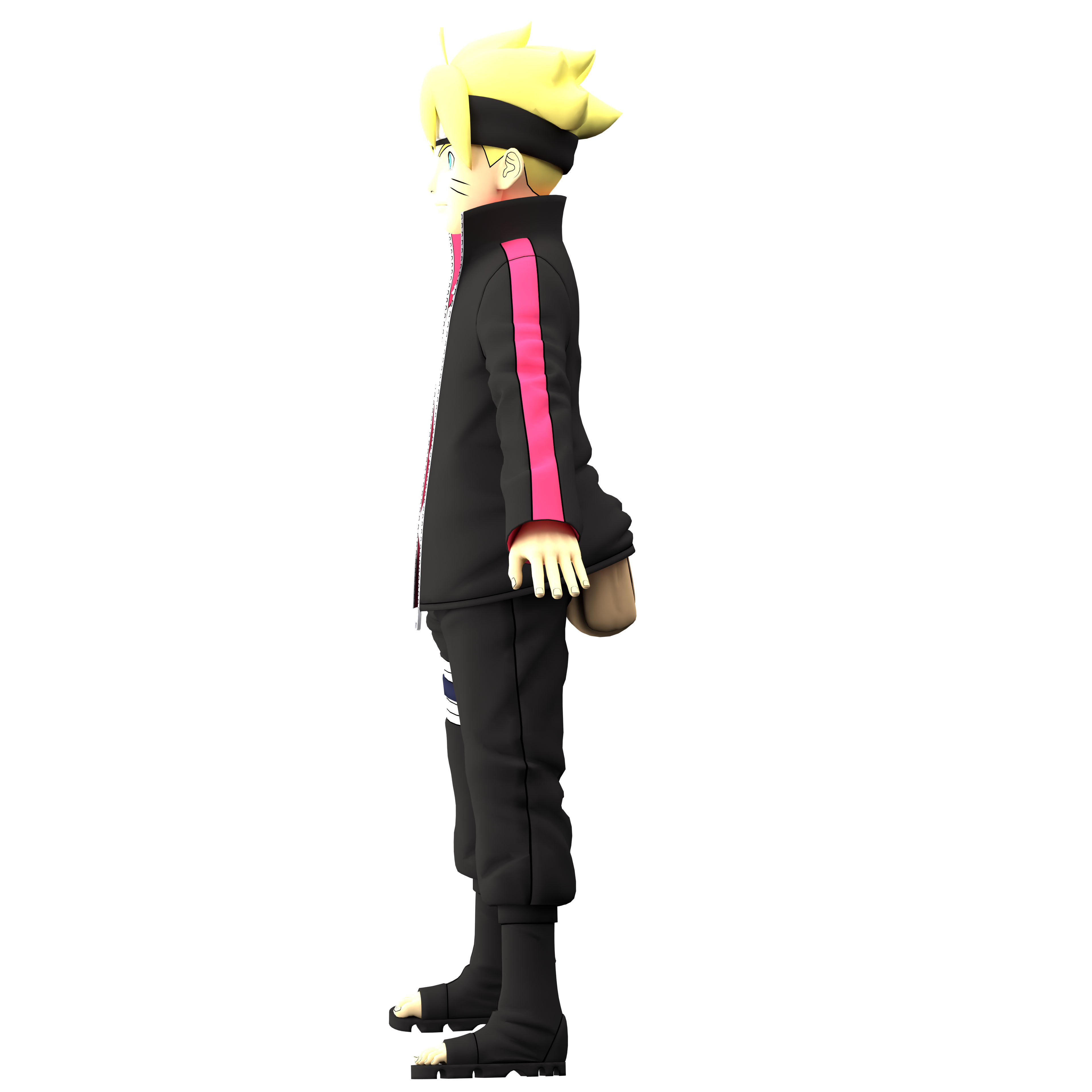 Boruto Uzumaki Low-poly 3D model_13