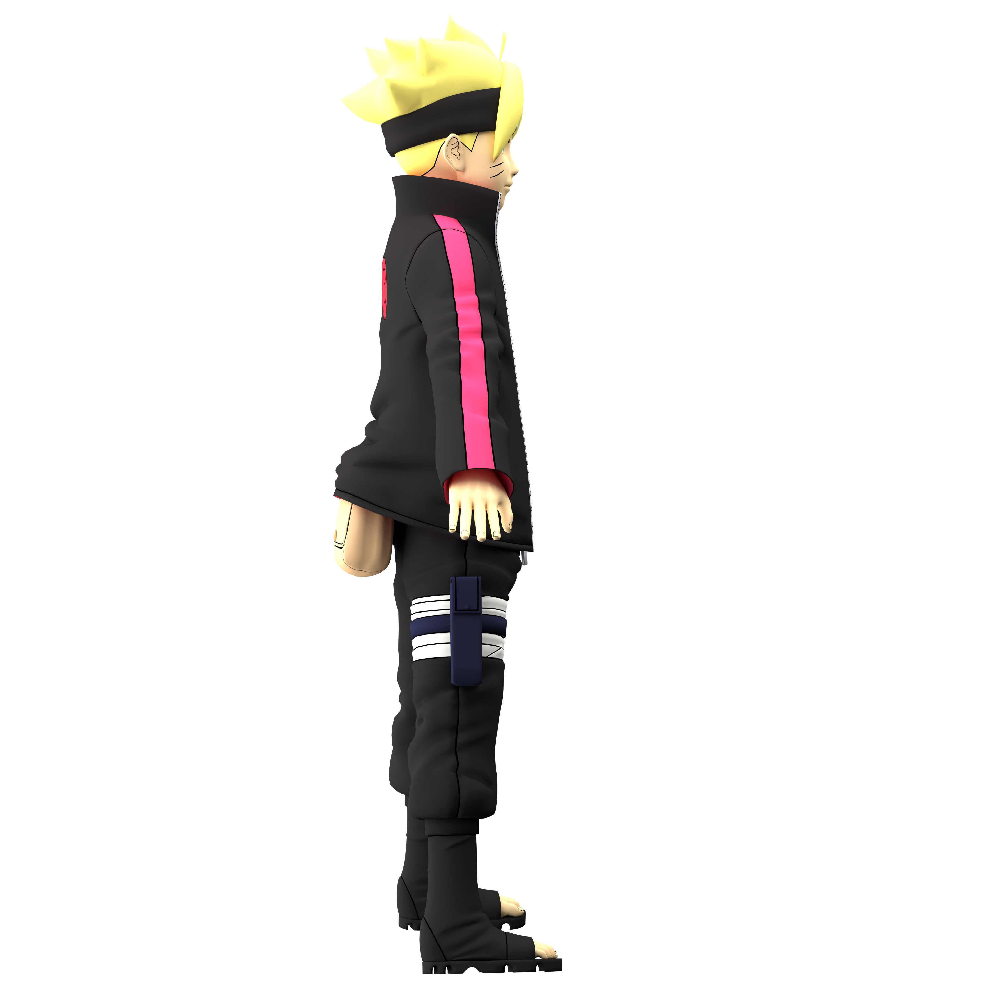 Boruto Uzumaki Low-poly 3D model_5