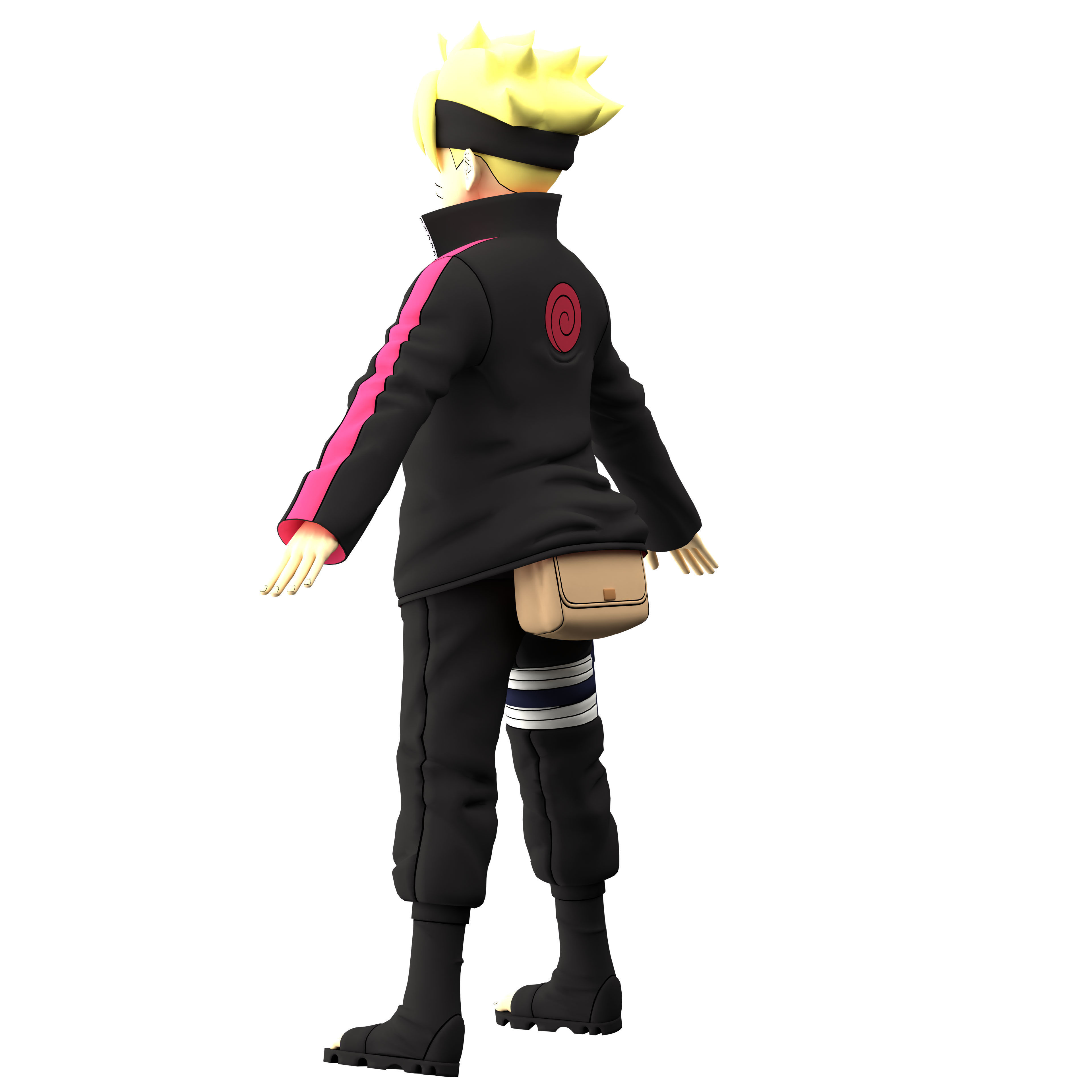 Boruto Uzumaki Low-poly 3D model_11