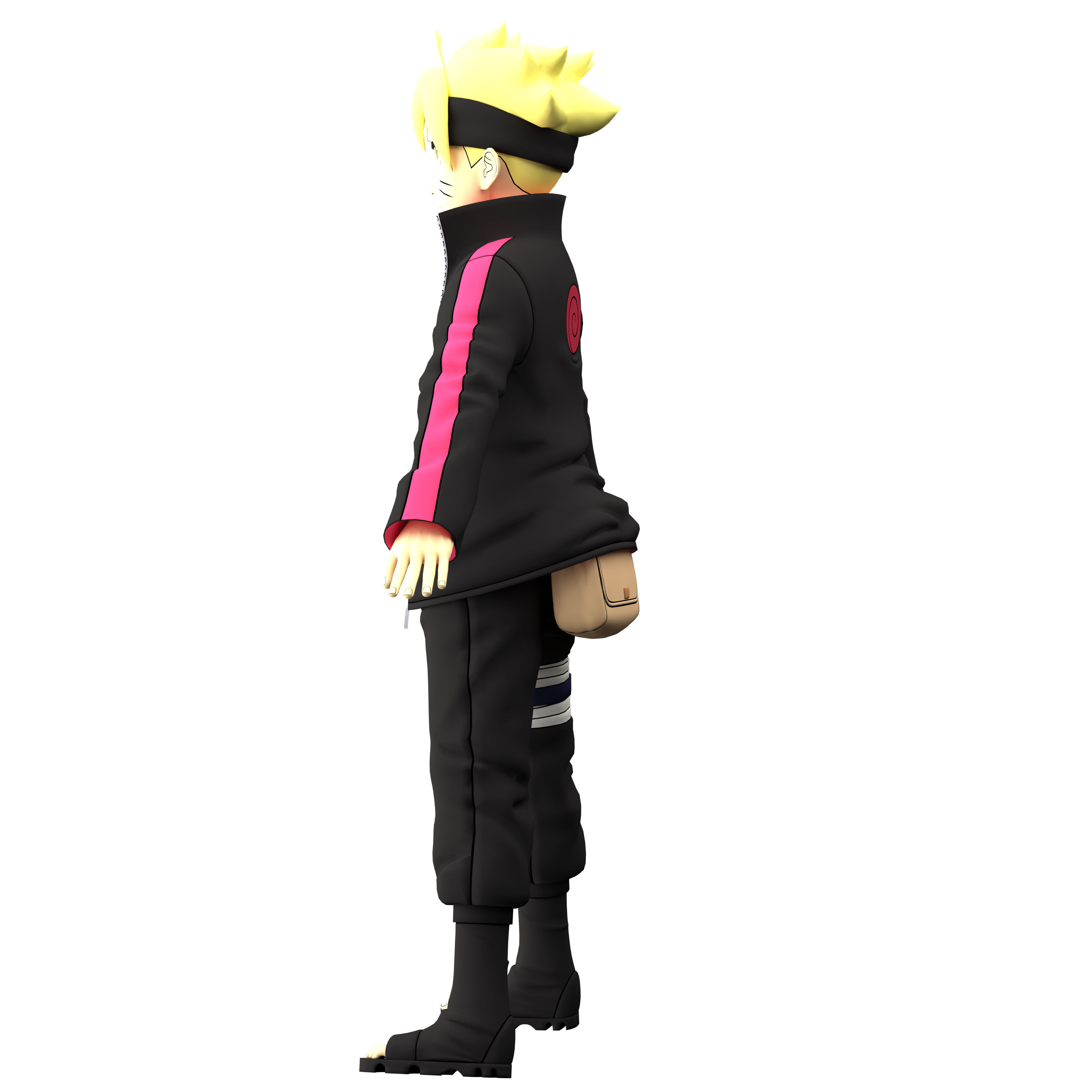 Boruto Uzumaki Low-poly 3D model_12
