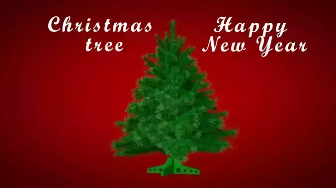 Highly detailed model of the Christmas tree 3D model