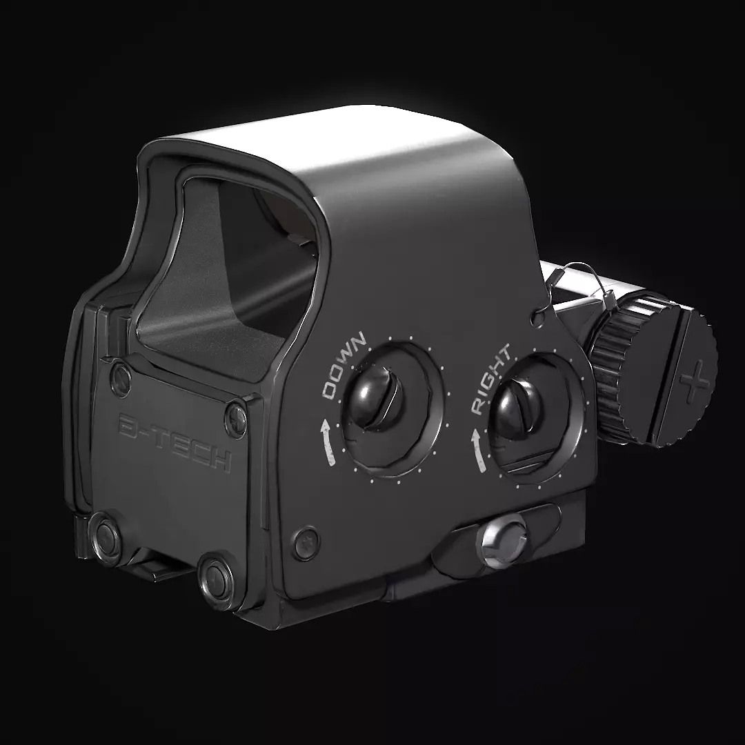Holographic Sight Low-poly 3D model