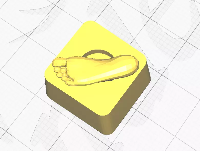 Foot Keycap 3d Print 3D print model