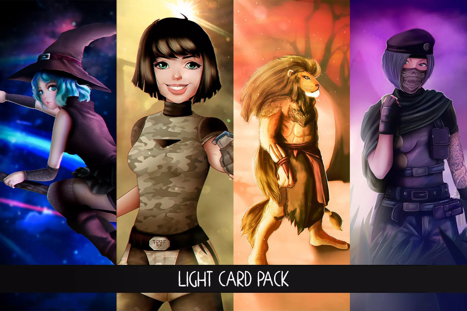 Light Card Pack 3D model_0