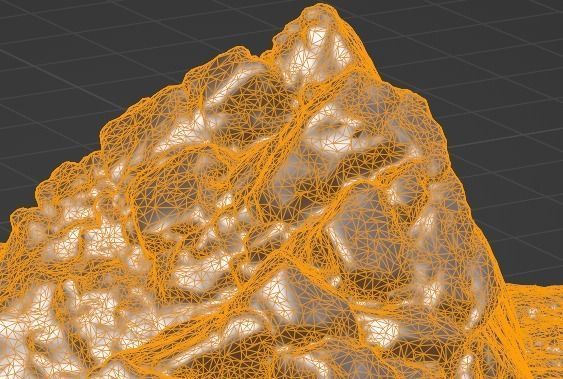 Beach Rock Scan  3D model_3