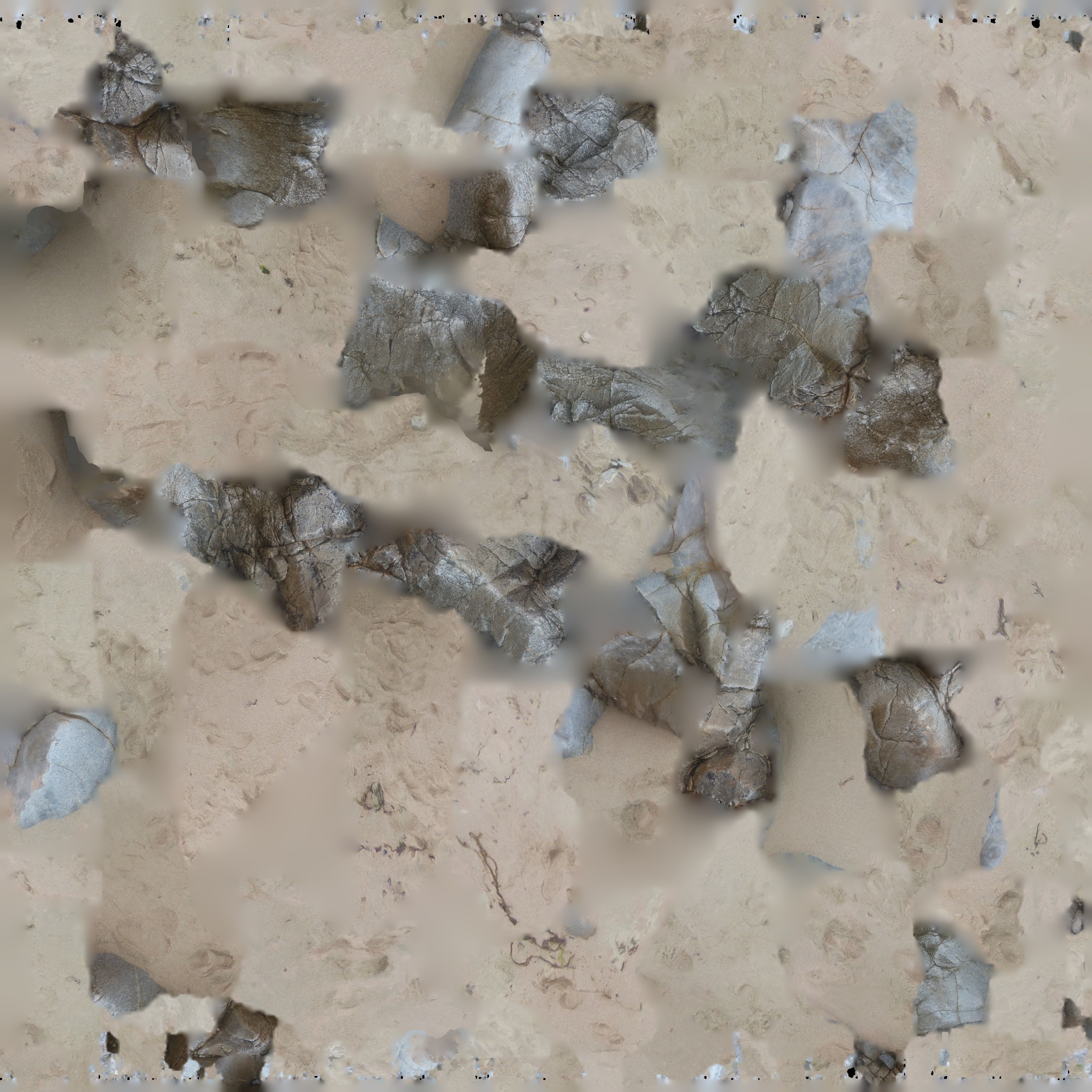 Beach Rock Scan  3D model_4