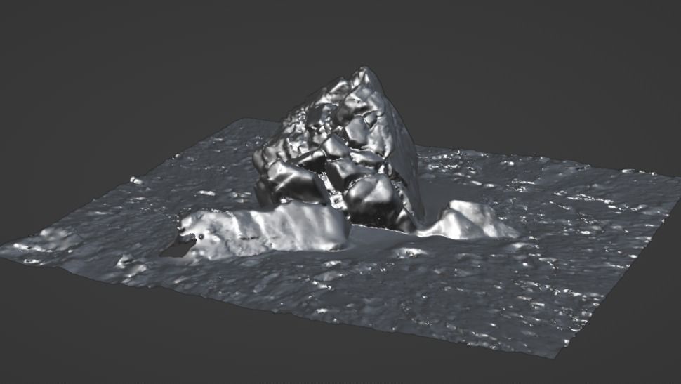 Beach Rock Scan  3D model_2