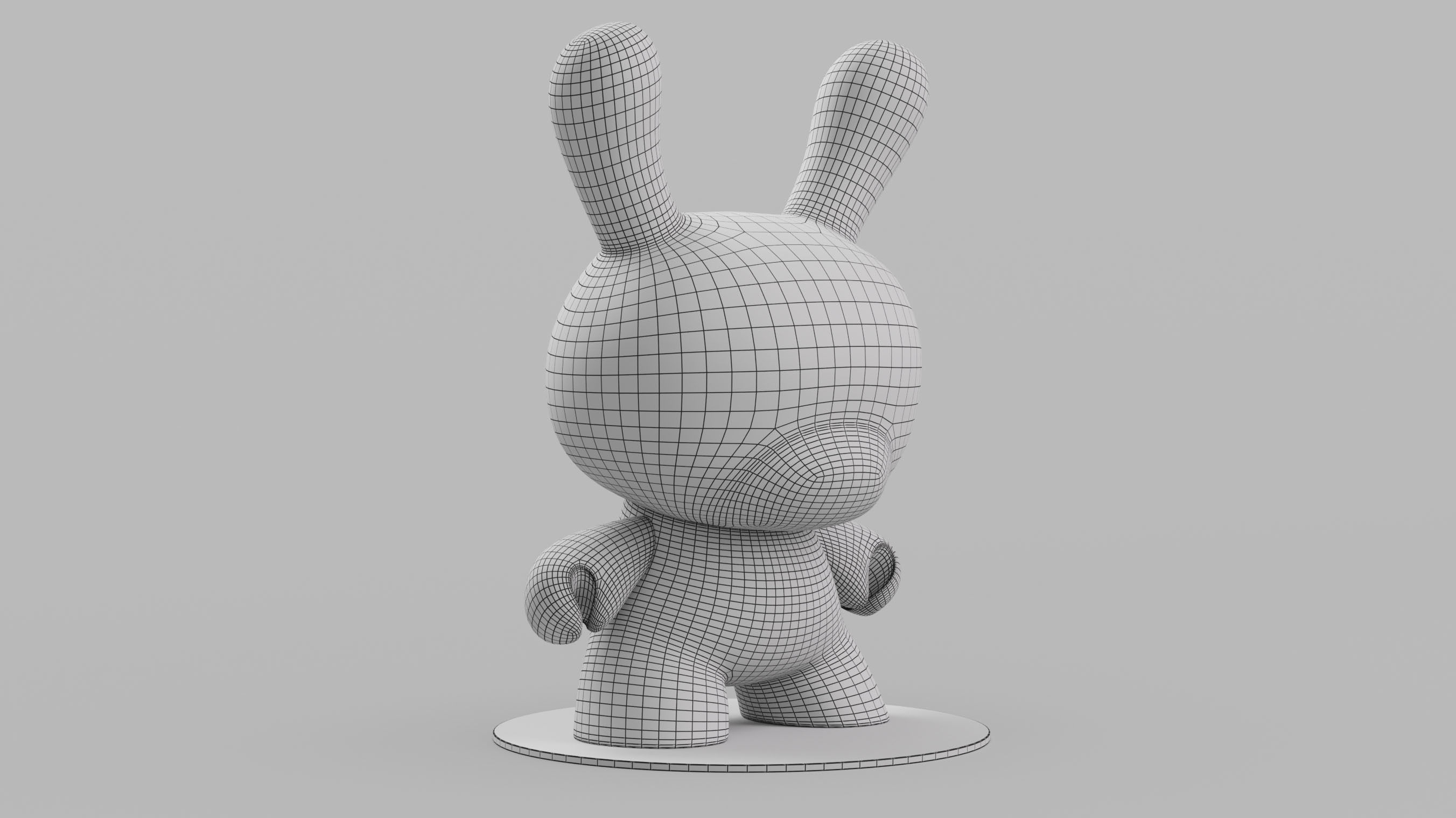 Kidrobot Andy Warhol 20 inch Gold Marilyn Dunny 3D model_5