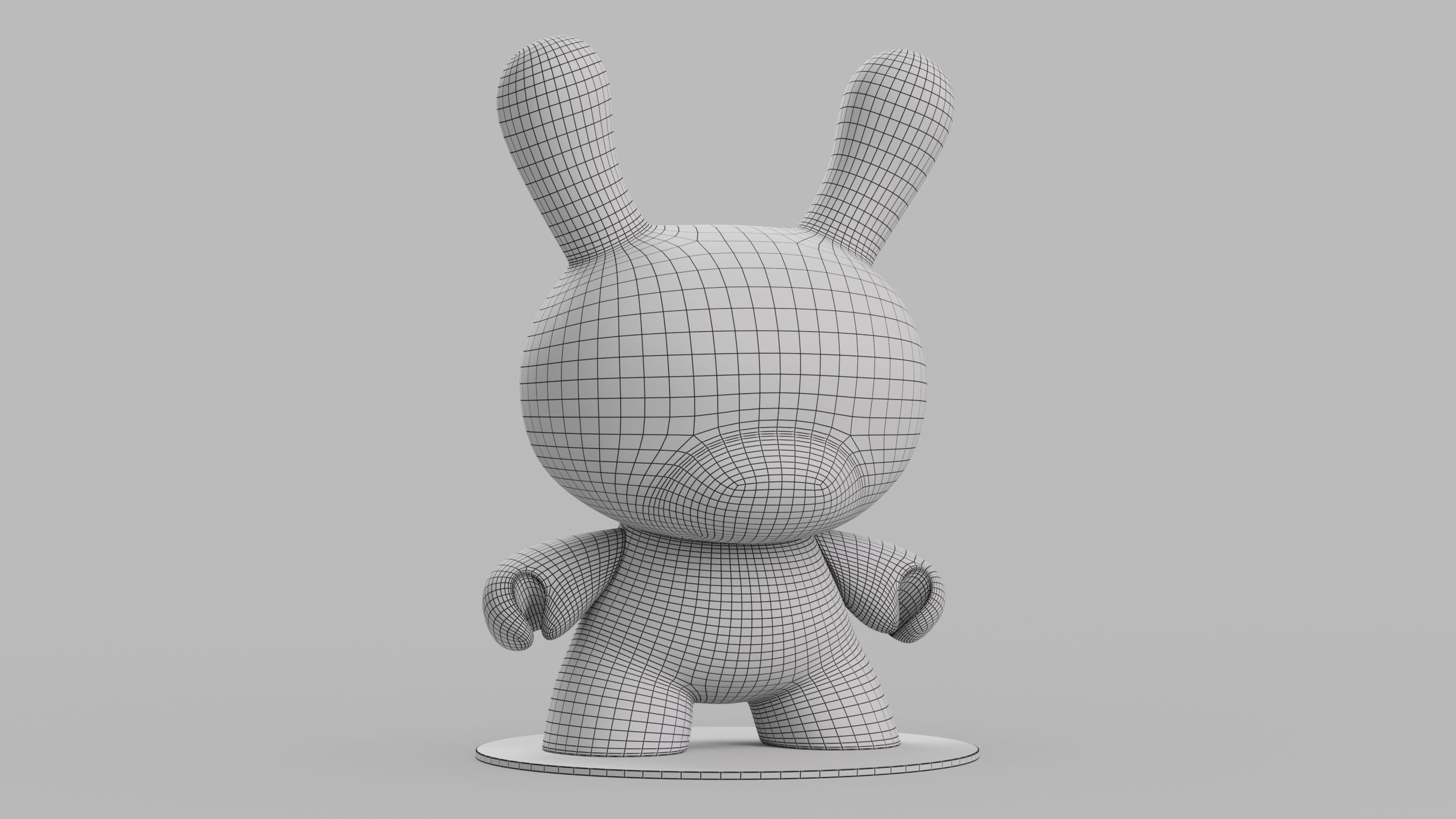 Kidrobot Andy Warhol 20 inch Gold Marilyn Dunny 3D model_1