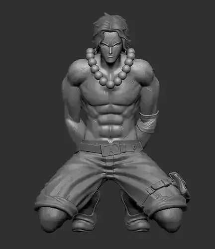 Onepiece Ace execution 3D print model