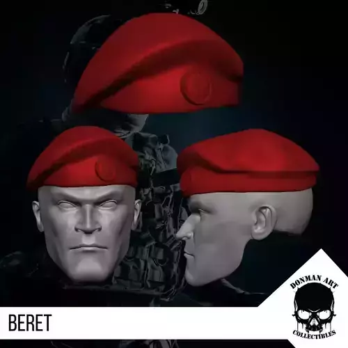 Beret Hat for 6 inch action figures