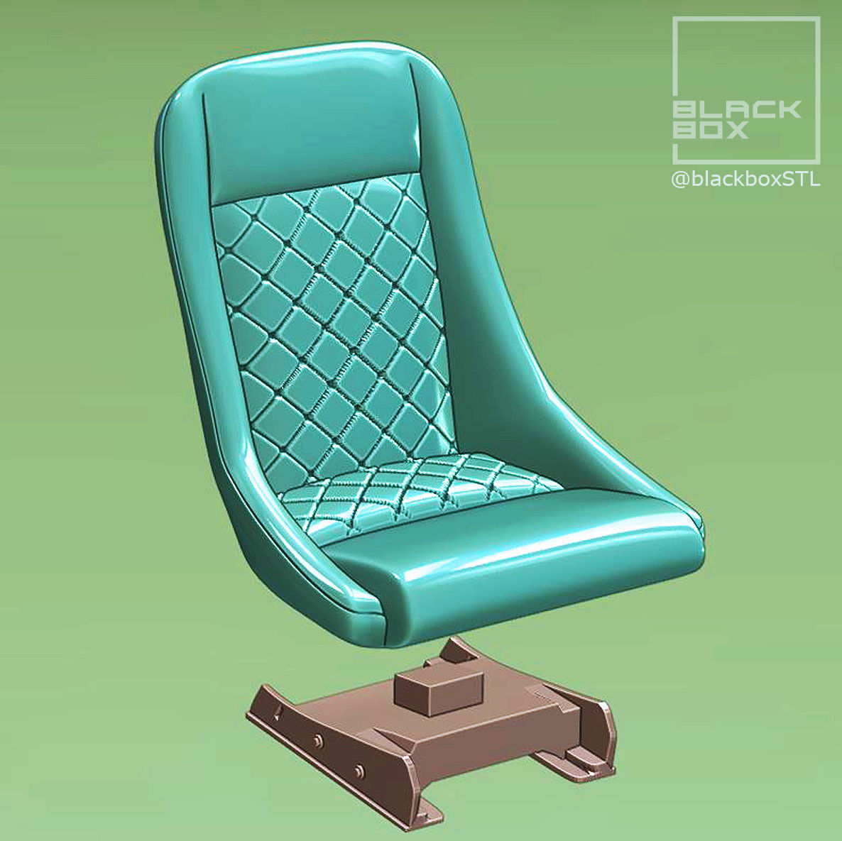 Classic Compact SEAT FOR DIECAST AND MODELKITS 3D print model_3