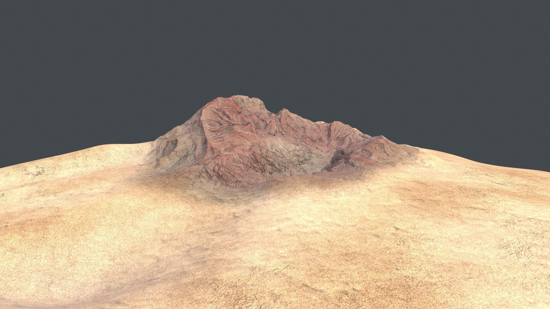 desert Low-poly 3D model_3