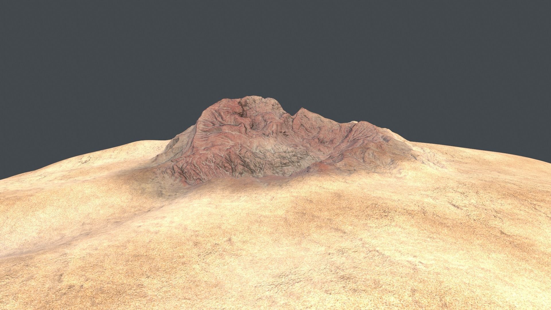 desert Low-poly 3D model_4