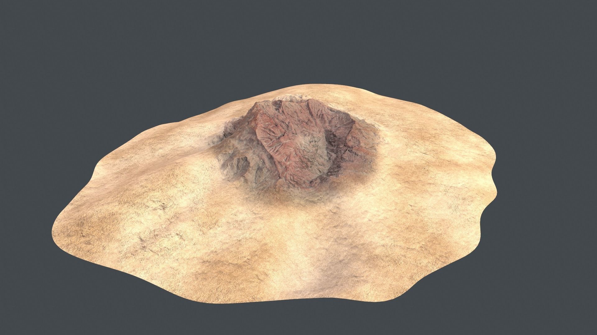 desert Low-poly 3D model_2