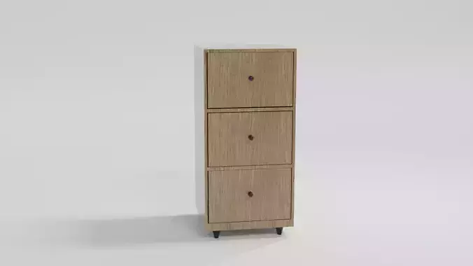 Wardrobe drawer file cabinet - oak