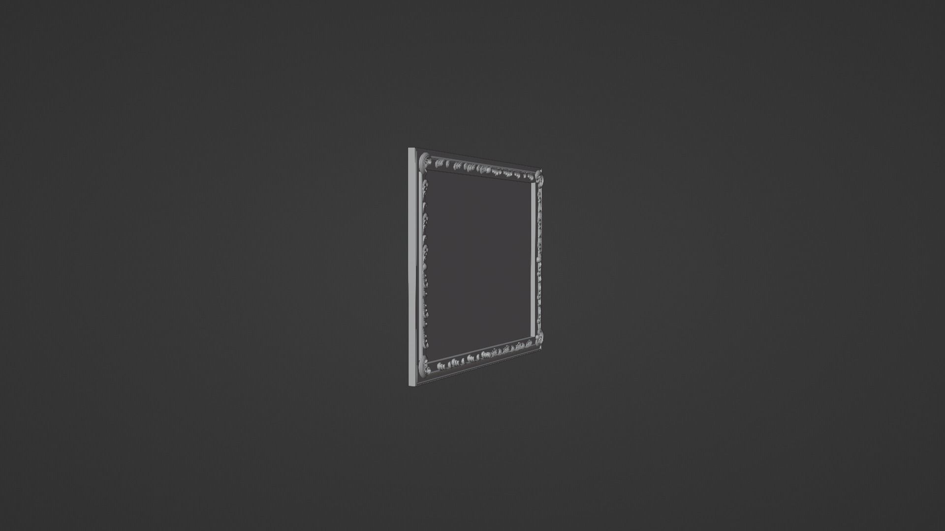 Framed painting Nature 2 3D model_4