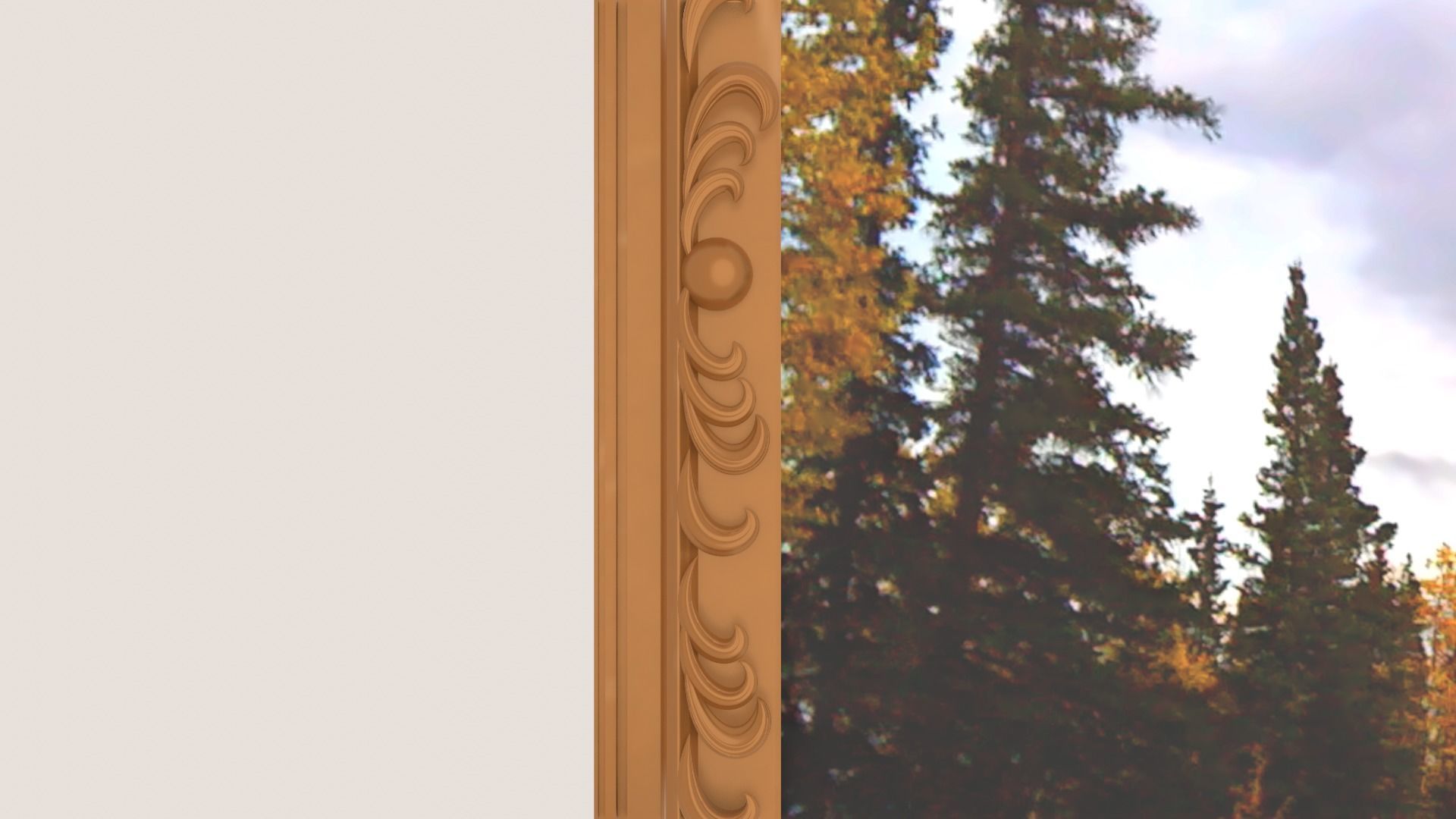 Framed painting Nature 2 3D model_13