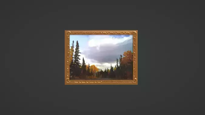 Framed painting Nature 2