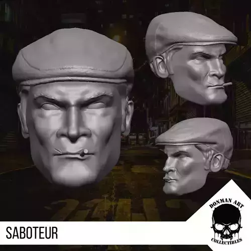 The Saboteur Head for 6 inch action figures