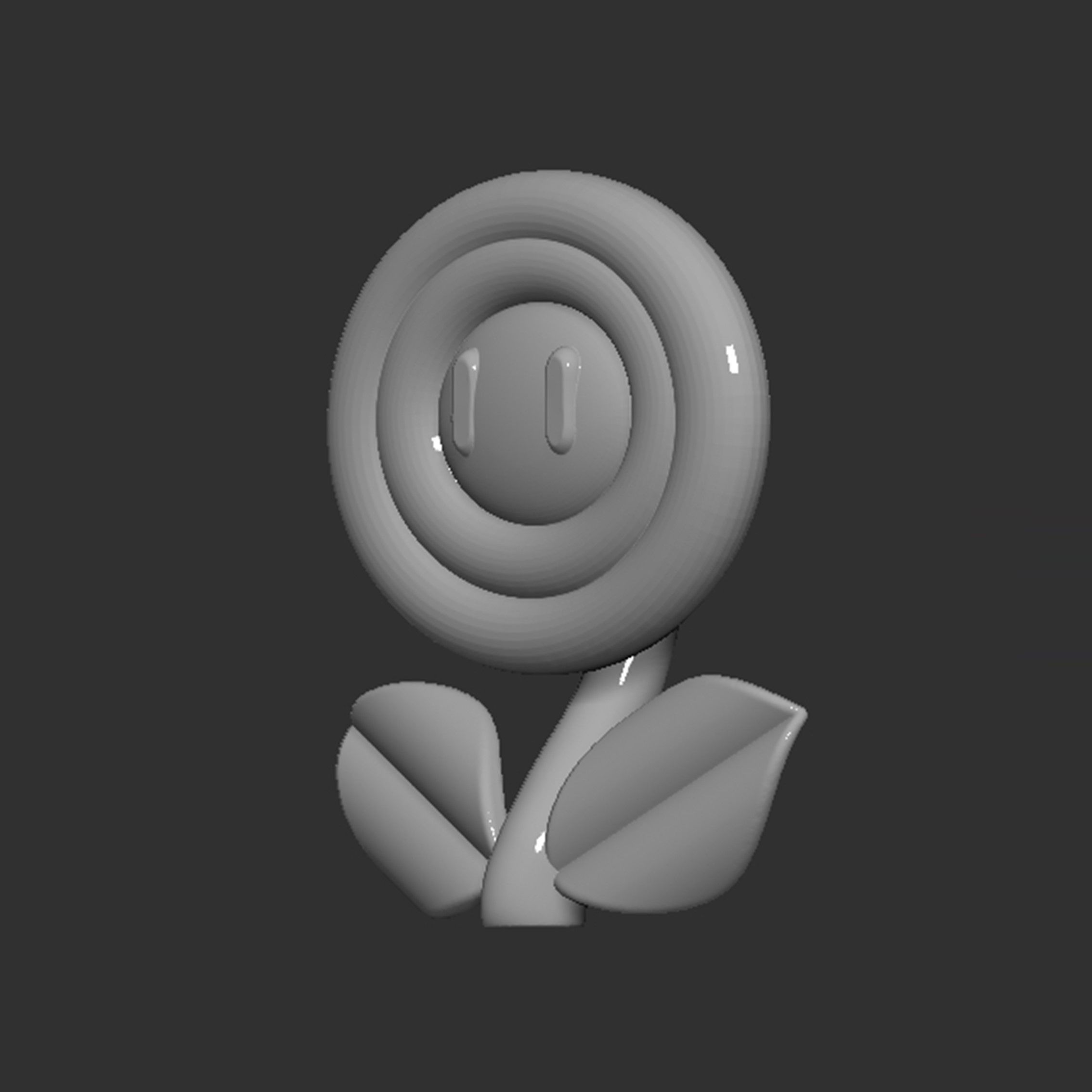 Mario Flower 3D print model_5