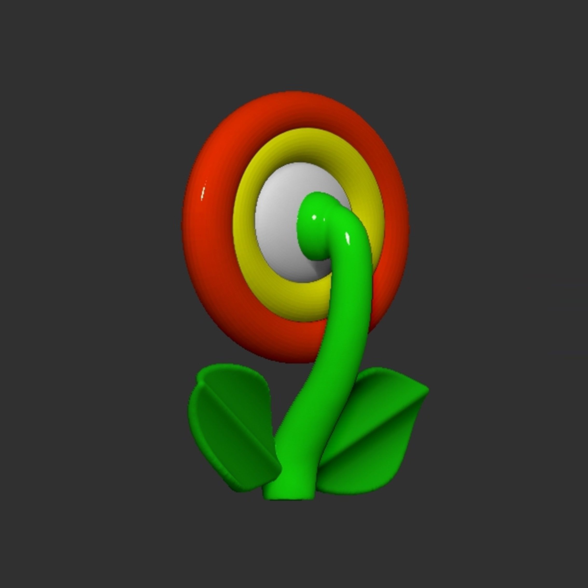 Mario Flower 3D print model_8